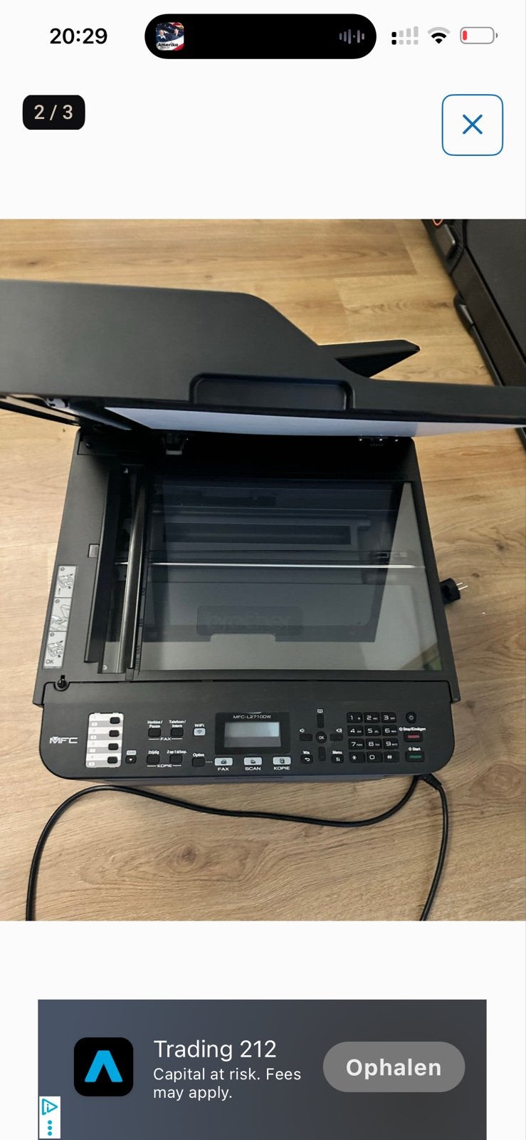 Brother MFC All-in-one Printer - Print, Scan, Fax, Ophalen, Gebruikt, Faxen, All-in-one