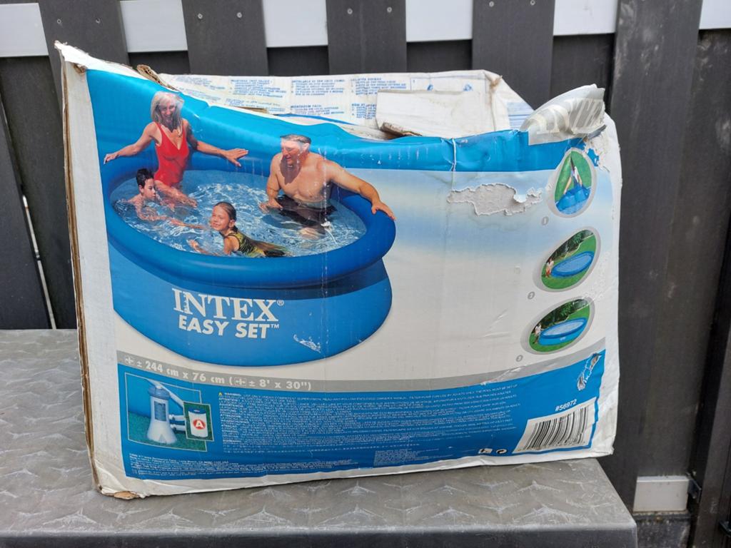Intex Easy Set Opzetzwembad - 244x76 cm, Tuin en Terras, Zwembaden, Ophalen, Rond, Nieuw, Opzetzwembad