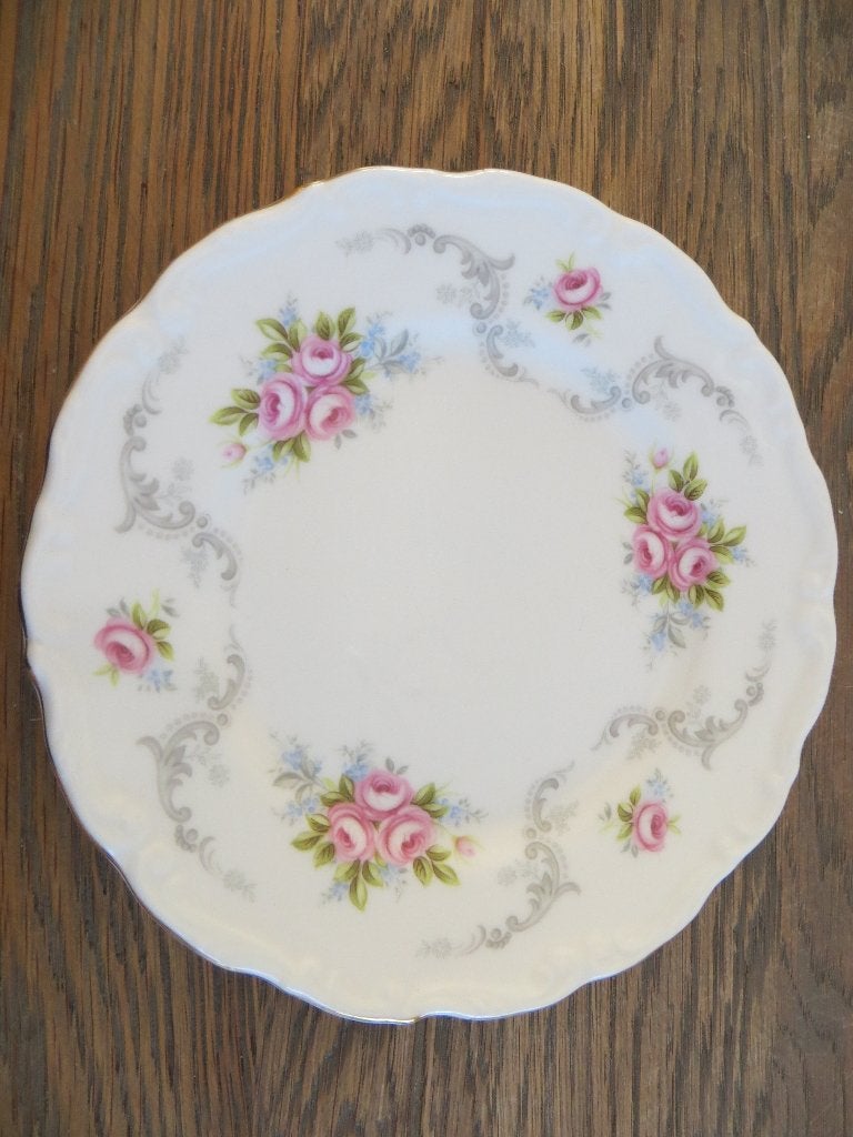 bordje/gebak/Royal Albert/rozen/Tranquility/servies/cake/, Klassiek, Ophalen of Verzenden, Zo goed als nieuw, Bord(en)