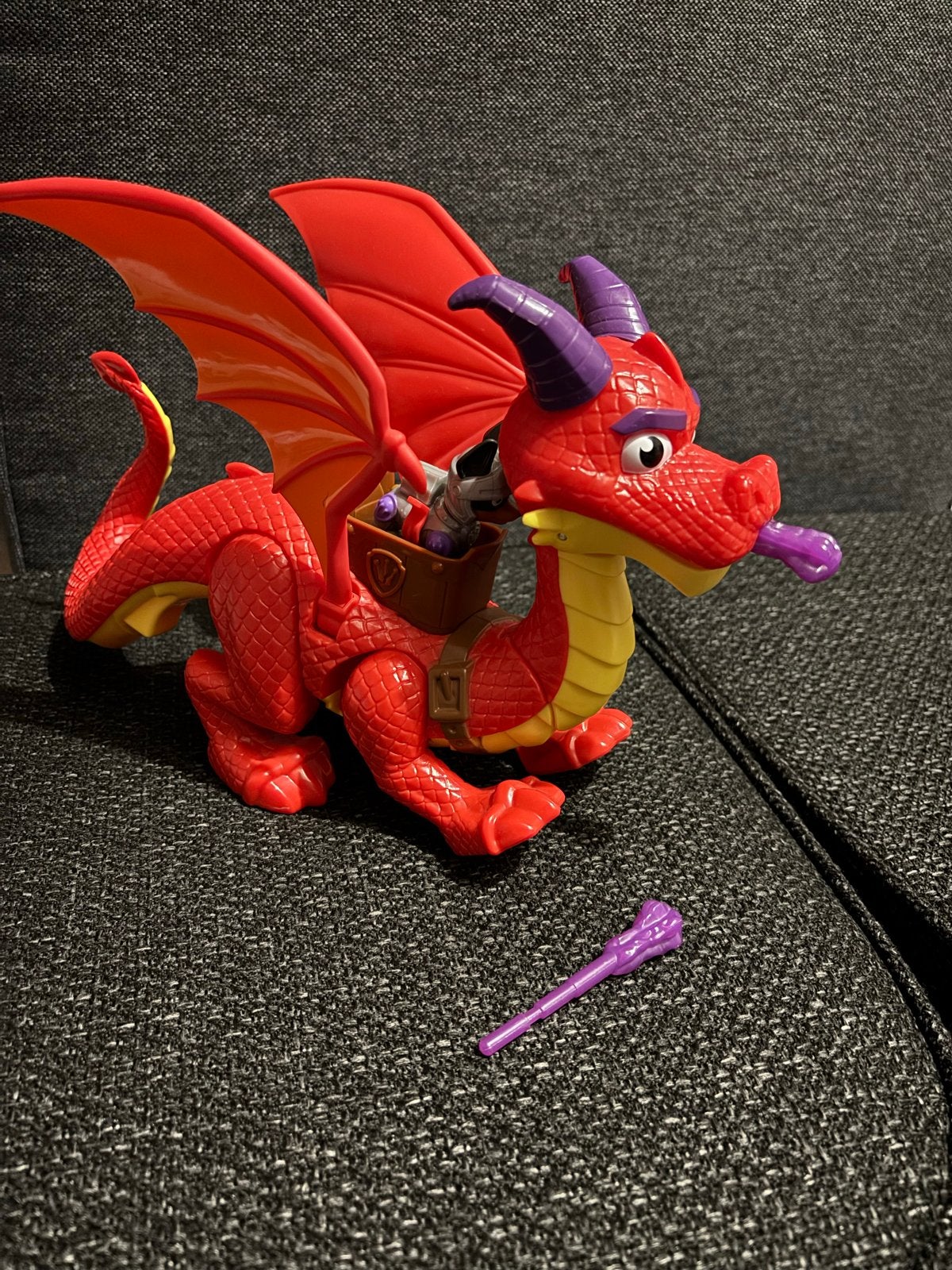 Paw Patrol Draak met Ridderfiguur - Zo goed als nieuw, Ophalen of Verzenden, Zo goed als nieuw