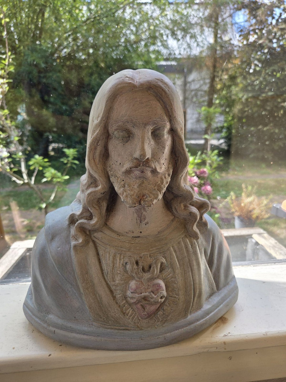Jezus Christus Buste - Heilig Hart Beeld, Ophalen