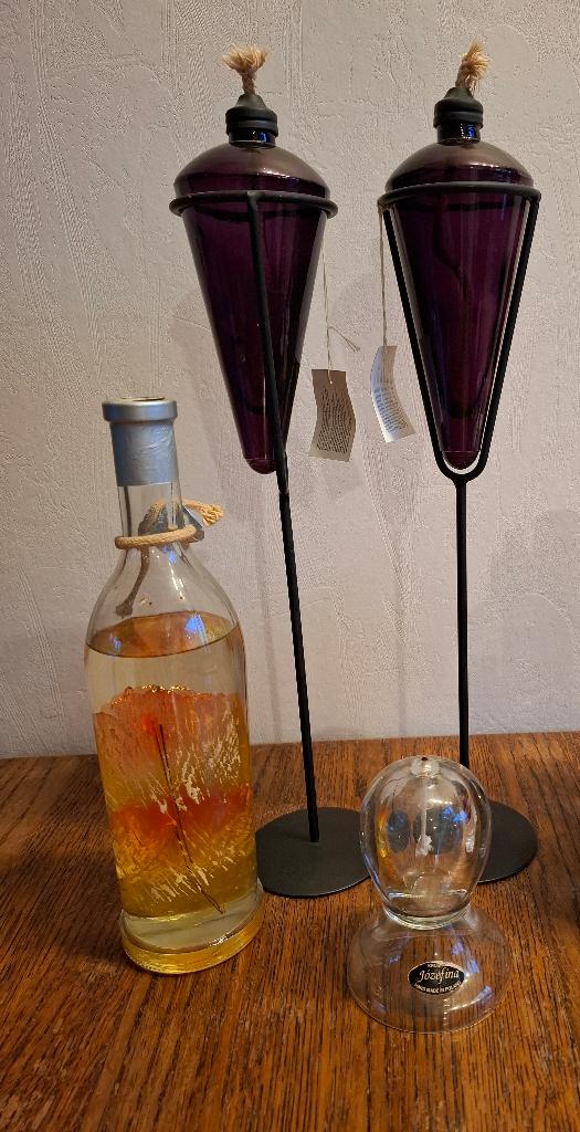Olie lampen, Ophalen of Verzenden, Zo goed als nieuw, Glas, Minder dan 50 cm