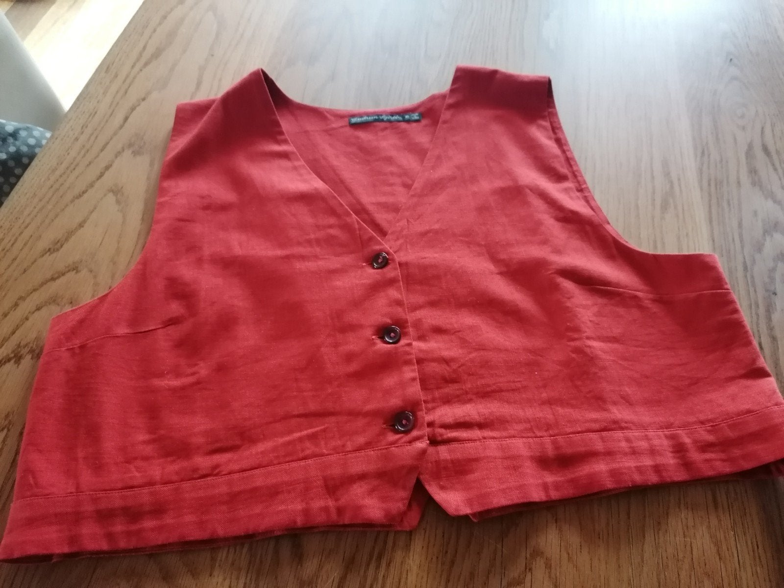 Gudrun Sjödén gilet oranje bruin, Verzenden, Maat 46/48 (XL) of groter, Oranje, Zo goed als nieuw