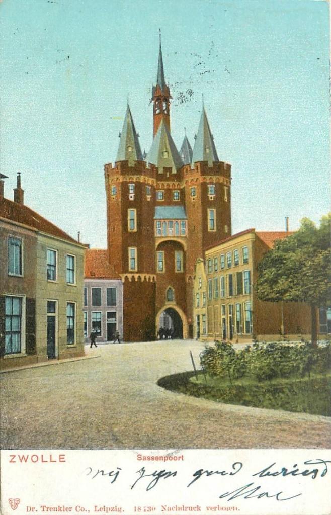 701-373-019 Zwolle Sassenpoort, Verzenden, Voor 1920, Overijssel