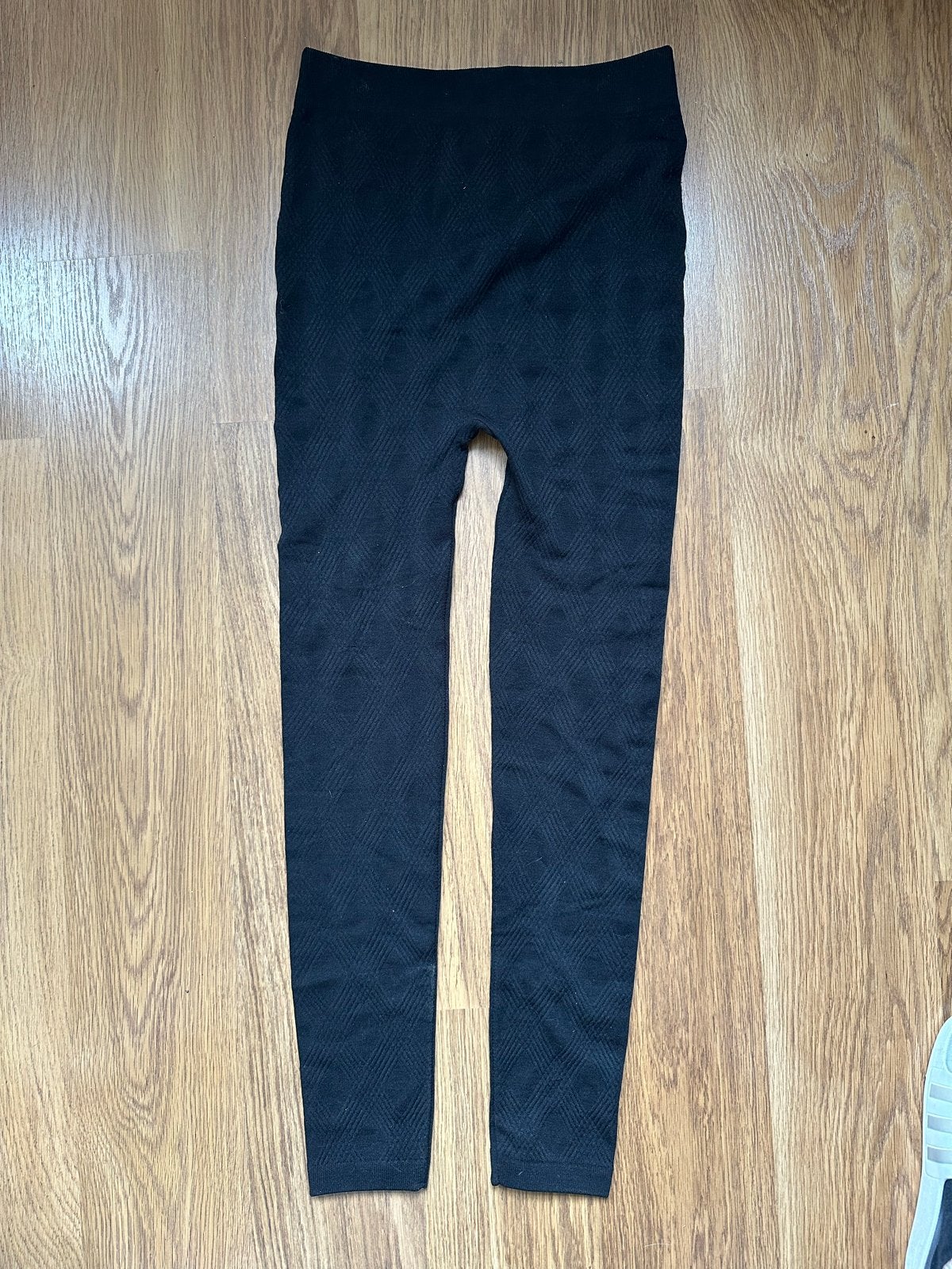 Zwarte Legging met Patroon - Maat XL, Zwart, Ophalen of Verzenden, Gedragen, Legging