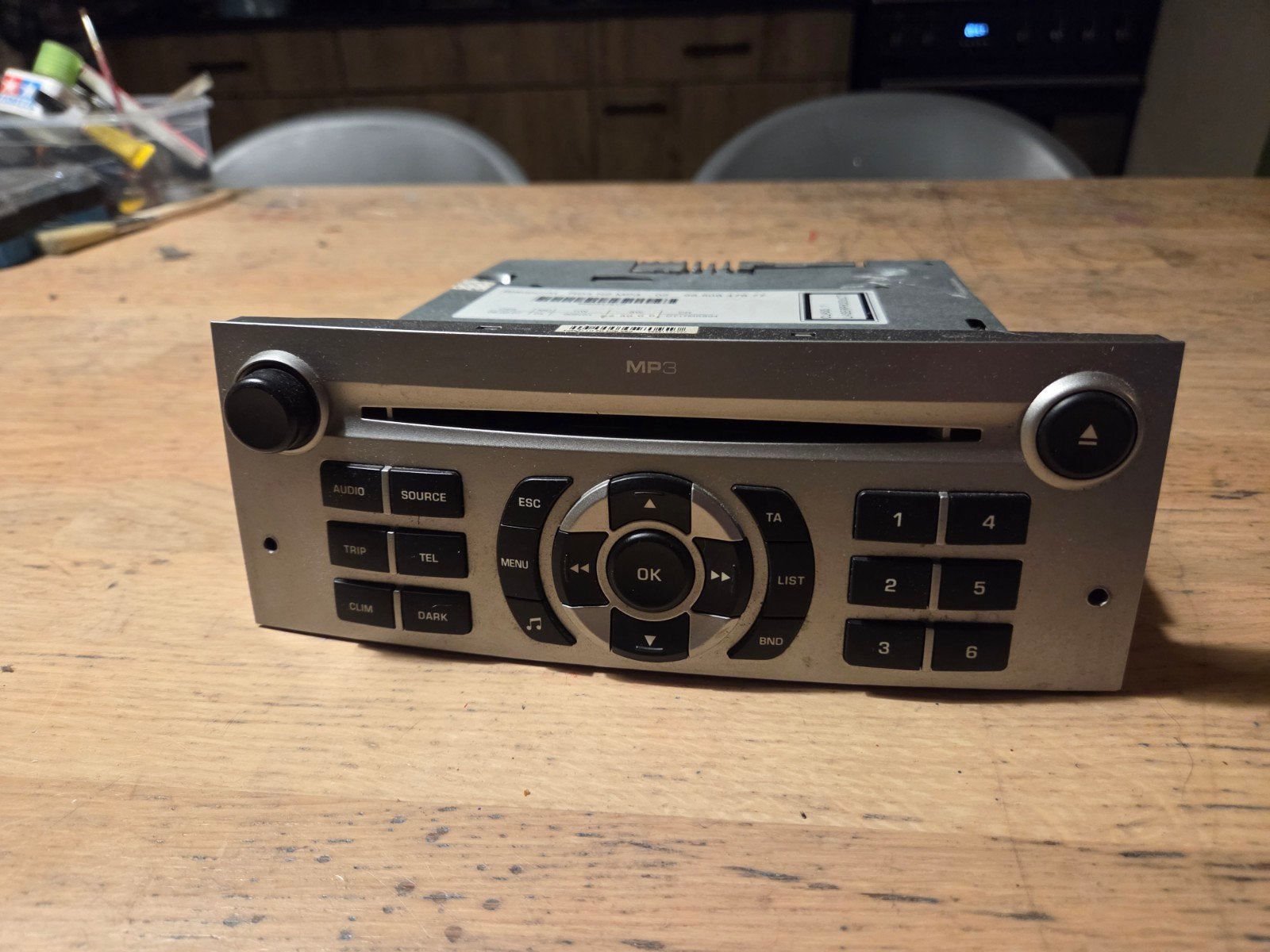 radio peugeot 407, Ophalen of Verzenden, Gebruikt
