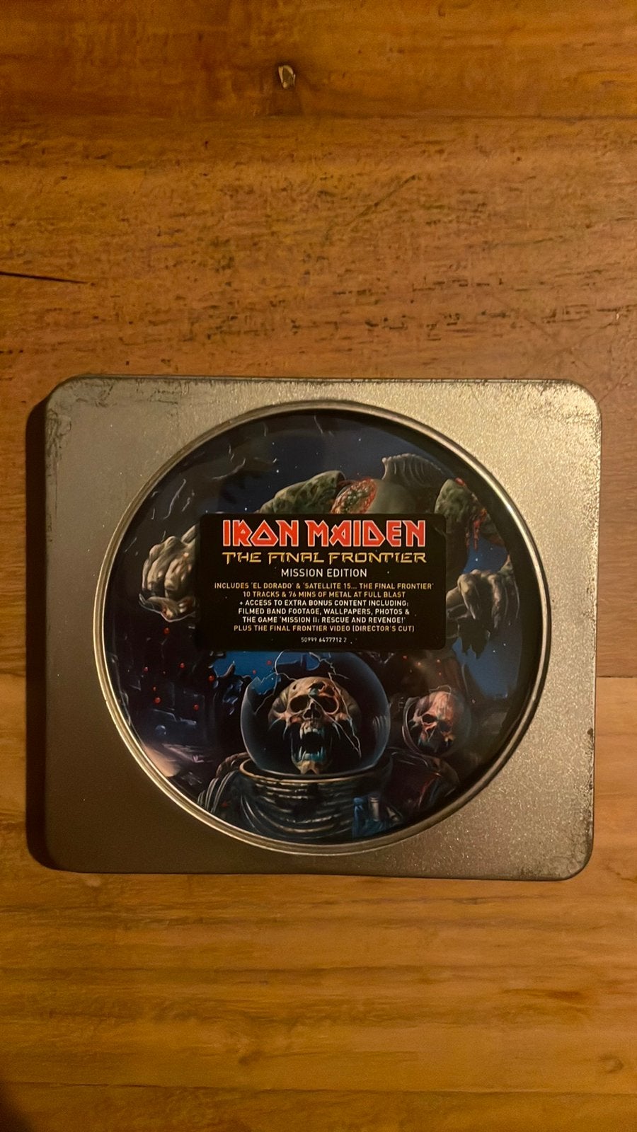 Iron Maiden - The Final Frontier (Ltd. Mission CD Tin), Ophalen of Verzenden, Zo goed als nieuw