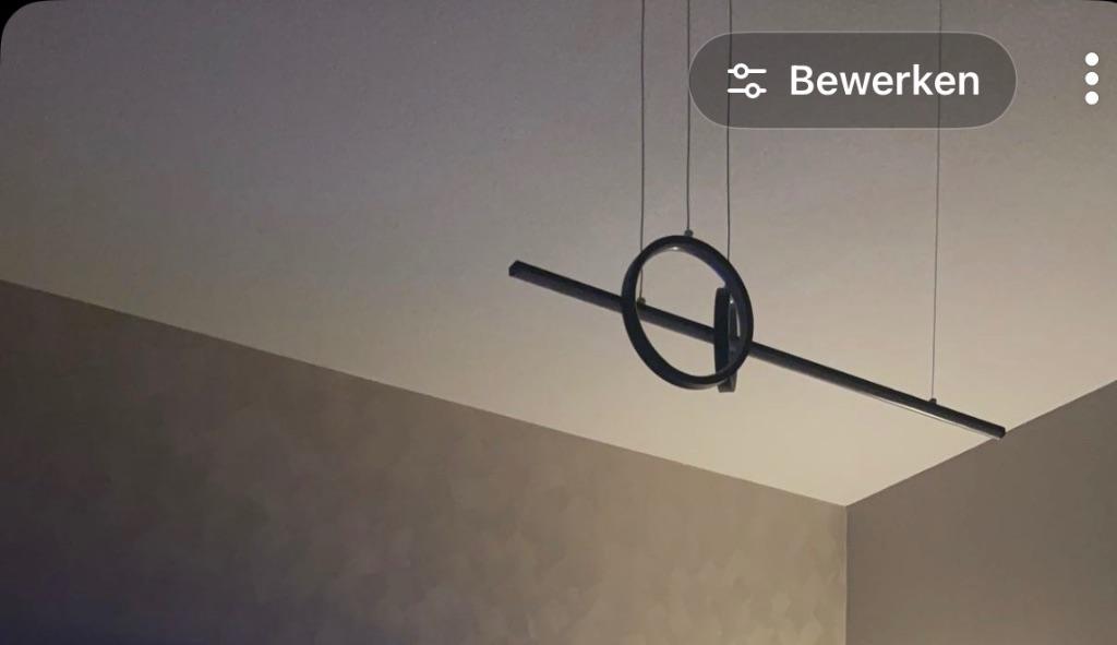 Hanglamp Led zwart, Ophalen, Gebruikt, Kunststof, Minder dan 50 cm