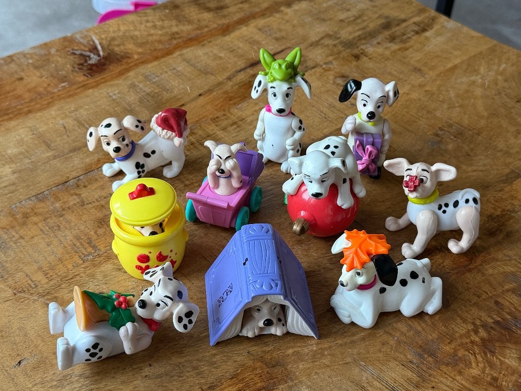 Complete zeldzame Disney 101 Dalmatiërs Figuren Set, Ophalen of Verzenden, Overige figuren, Gebruikt, Beeldje of Figuurtje