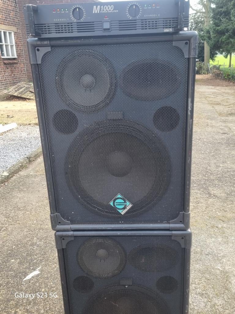 General Music LPS 15.3 Speakers met M1000 Versterker, Muziek en Instrumenten, Ophalen of Verzenden