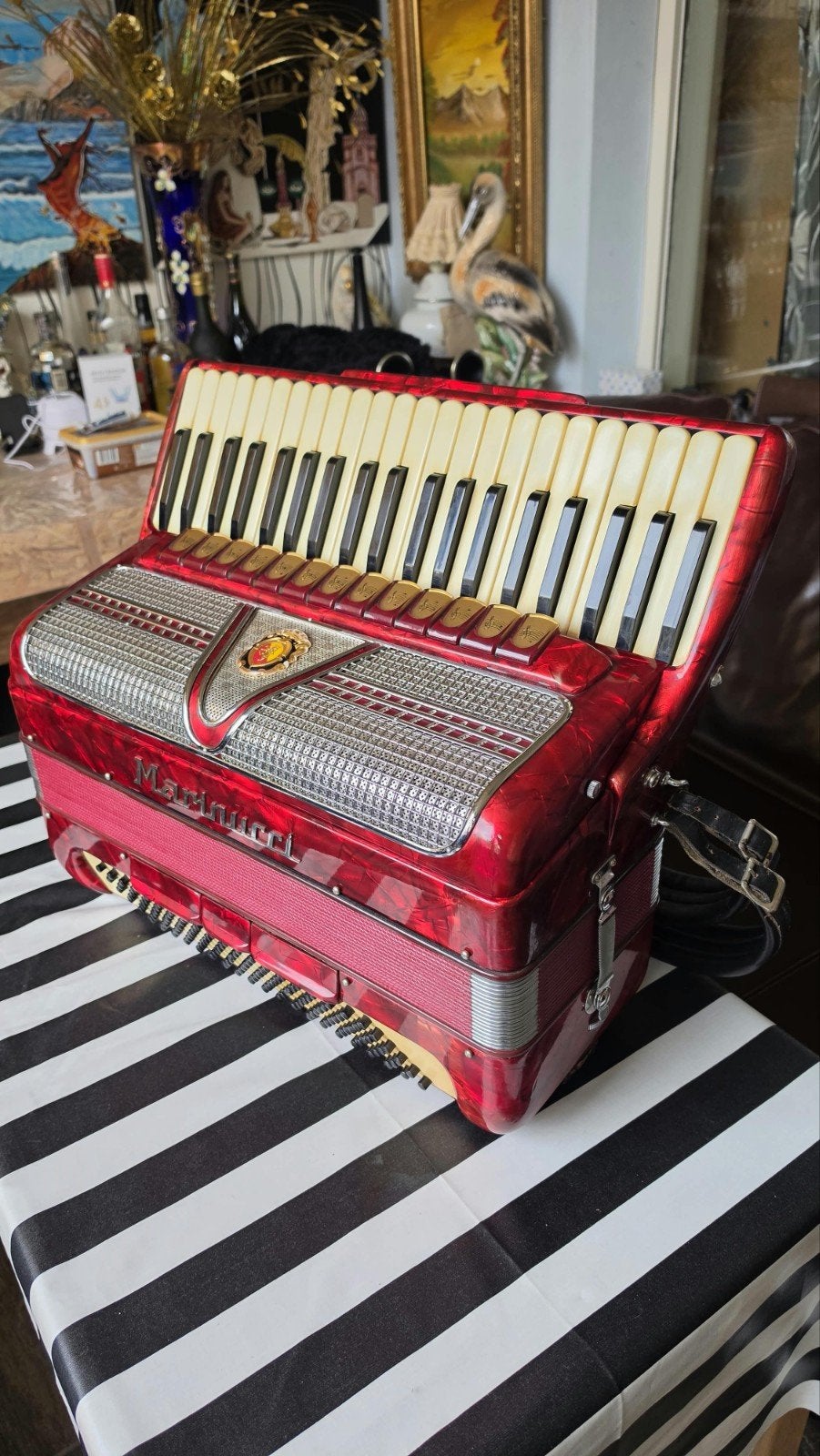 4 korg Marinucci Accordeon - 120bass 13+3 regist koffer, Overige formaten, Met koffer, Zo goed als nieuw, Marinucci