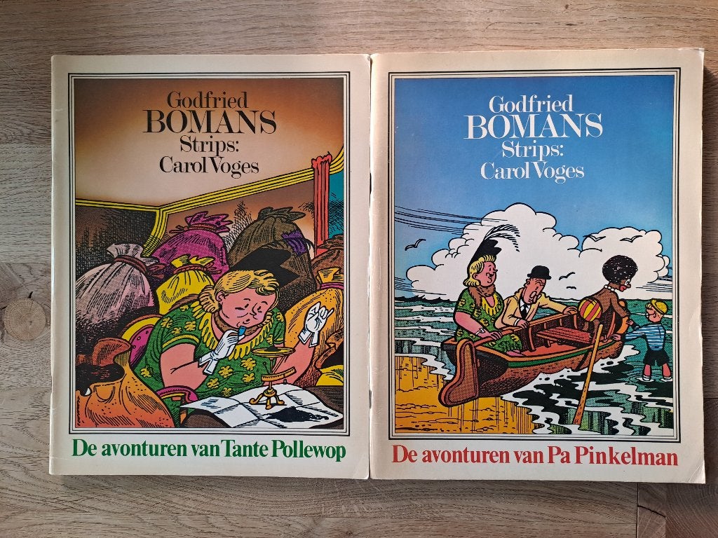 PA PINKELMAN/TANTE POLLEWOP. GODFRIED BOMANS. STRIP. C.VOGES, Boeken, Meerdere stripboeken, Ophalen of Verzenden, Gelezen, Godfried Bomans