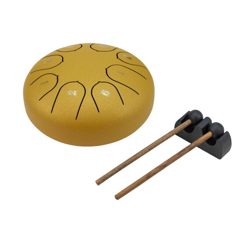 DIMAVERY TD-8 Steel Tongue Drum gold, ., Nieuw, Ophalen of Verzenden, Melodische percussie