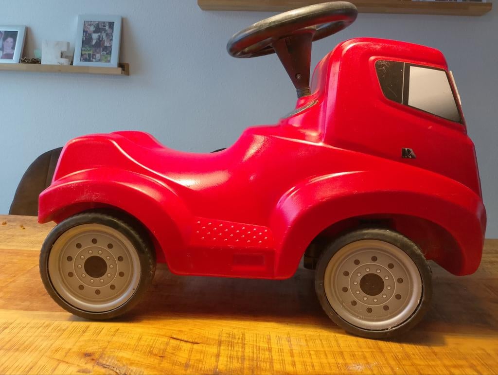 Rode loopauto vrachtwagen voor peuters, Ophalen of Verzenden, Gebruikt, Loopvoertuig