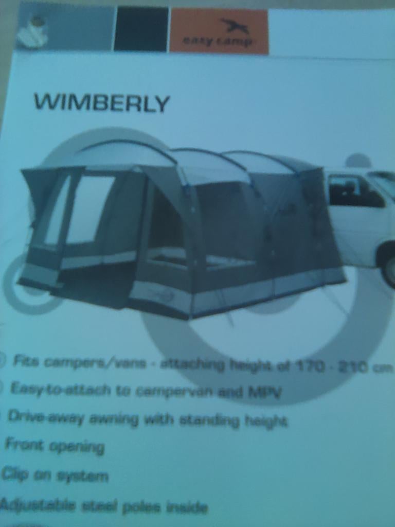 Easy Camp Wimberly bustent met binnentent, Caravans en Kamperen, Tenten, Ophalen of Verzenden, Zo goed als nieuw, Tot en met 2