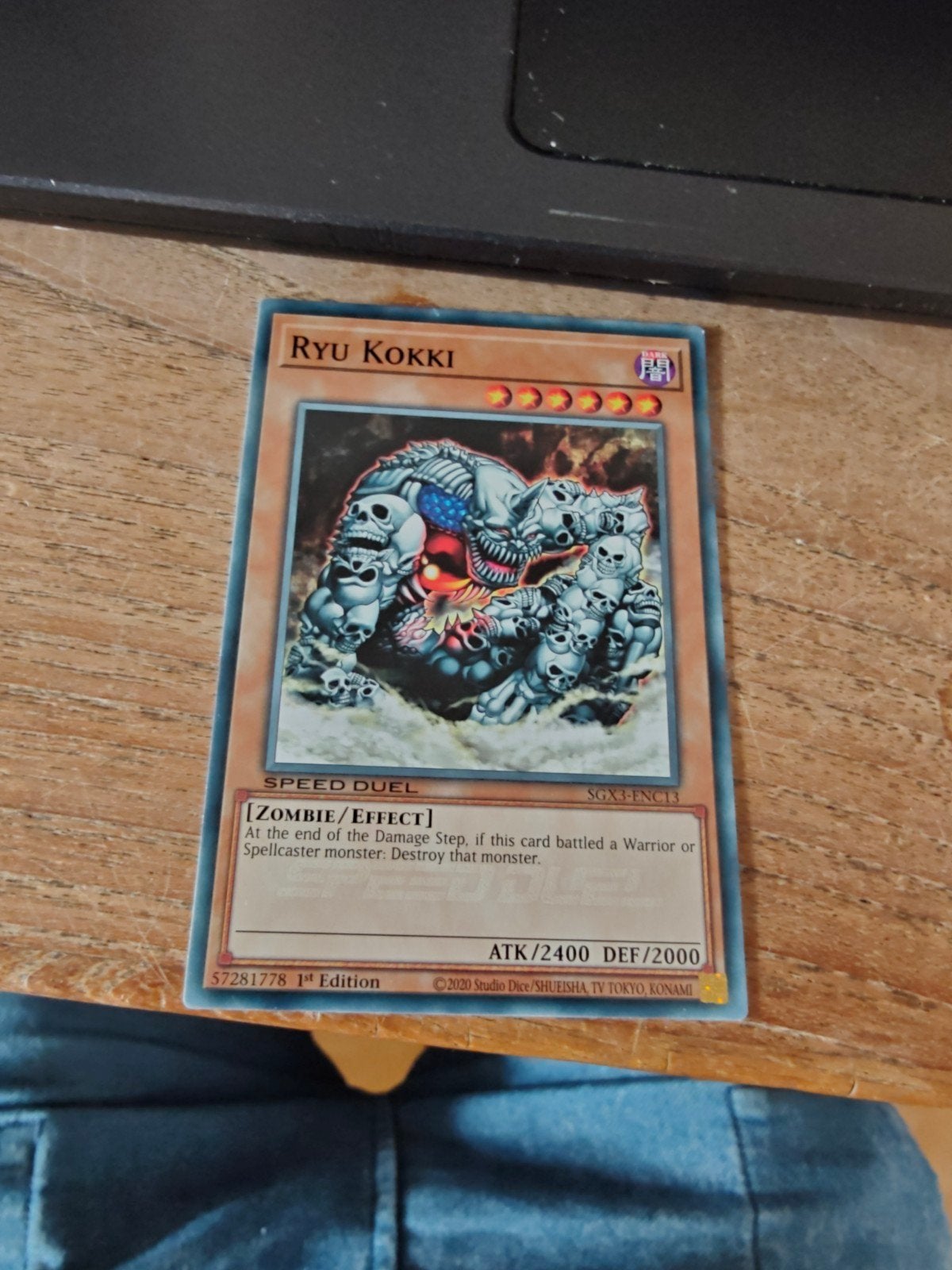 Yu-Gi-Oh! Ryu Kokki 1st Edition Speed Duel Kaart, Ophalen of Verzenden, Gebruikt, Losse kaart