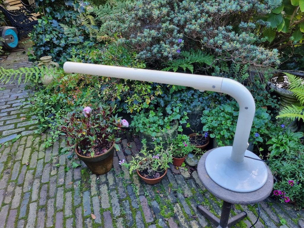 Bureaulamp Anders Pherson vintage space age design wit, Bureaulamp, Gebruikt, Overige merken, Vintage