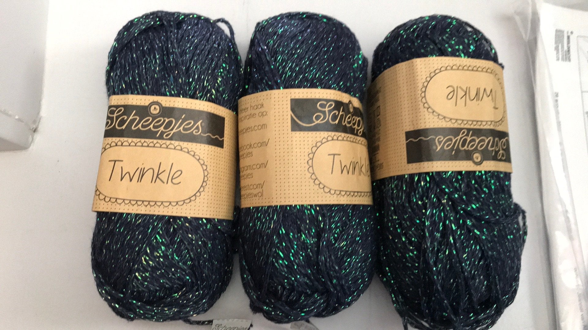 3 bolletjes twinkle van scheepjes., Ophalen of Verzenden, Nieuw, Breien of Haken, Wol of Garen