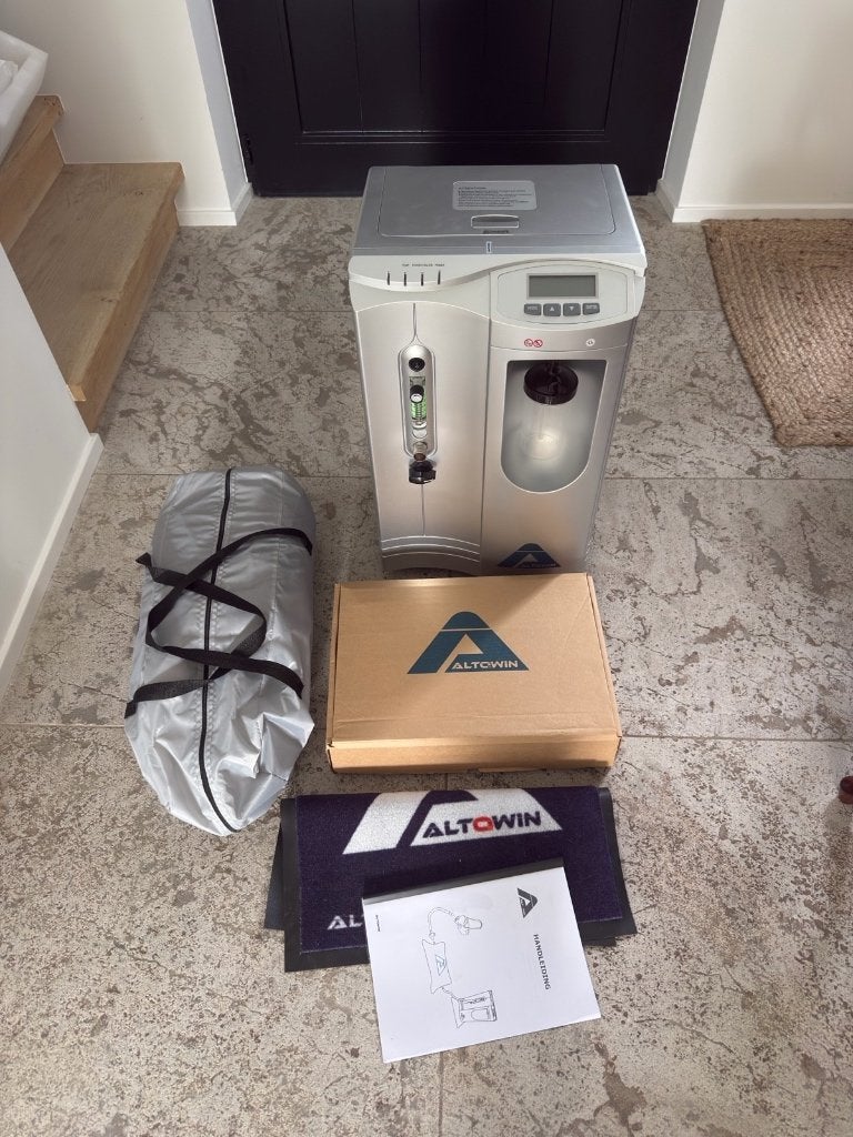 Altowin hoogtetent + masker compleet systeem | 268 uur, Ophalen of Verzenden, Zo goed als nieuw