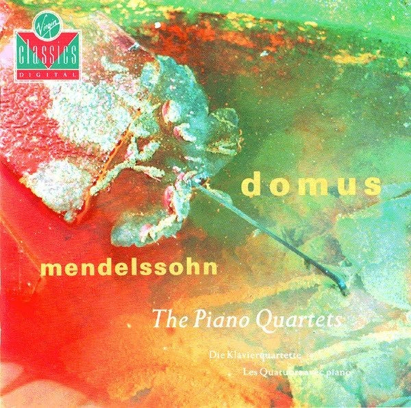 MENDELSSOHN Piano quartets CD DOMUS VIRGIN NIEUWSTAAT, Ophalen of Verzenden, Romantiek, Zo goed als nieuw, Kamermuziek