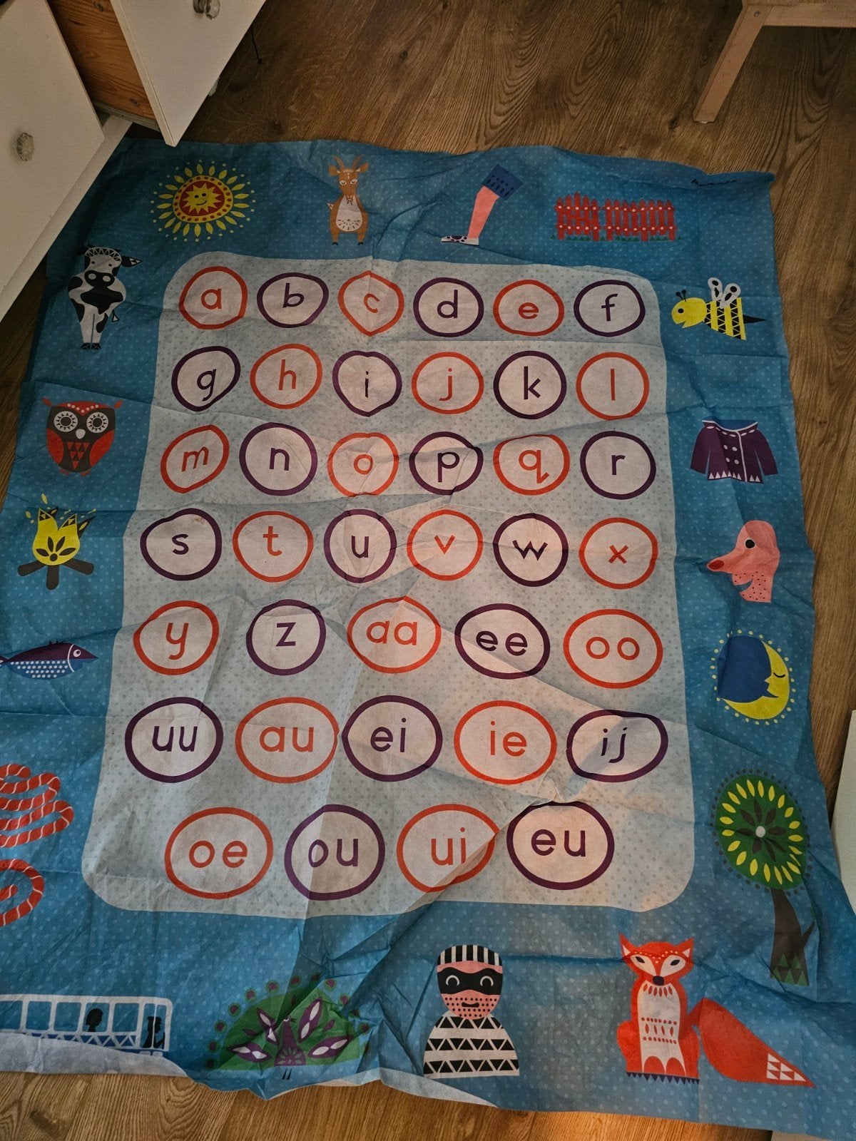 Educatief letter speelkleed voor kinderen, Ophalen of Verzenden, Gebruikt