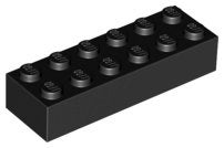 Lego Bouwstenen 2x6 zwart 8 stuks nieuw, Ophalen of Verzenden, Nieuw, Losse stenen, Lego