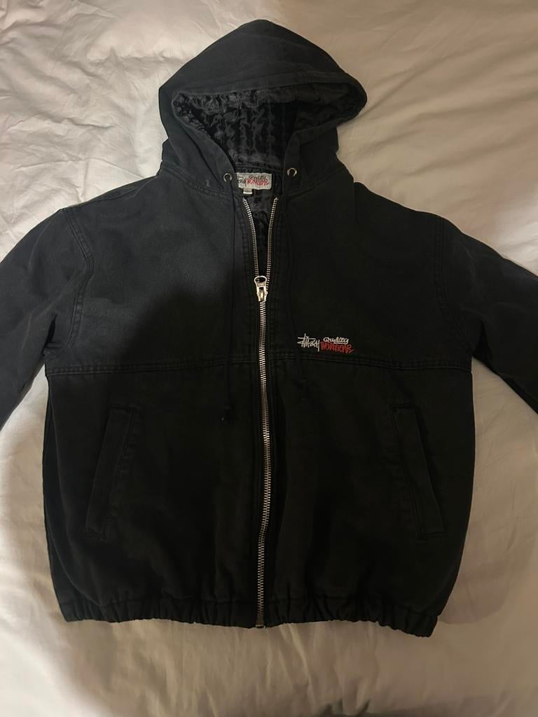 Stussy workgear jas, Ophalen of Verzenden, Zo goed als nieuw, Maat 48/50 (M), Zwart