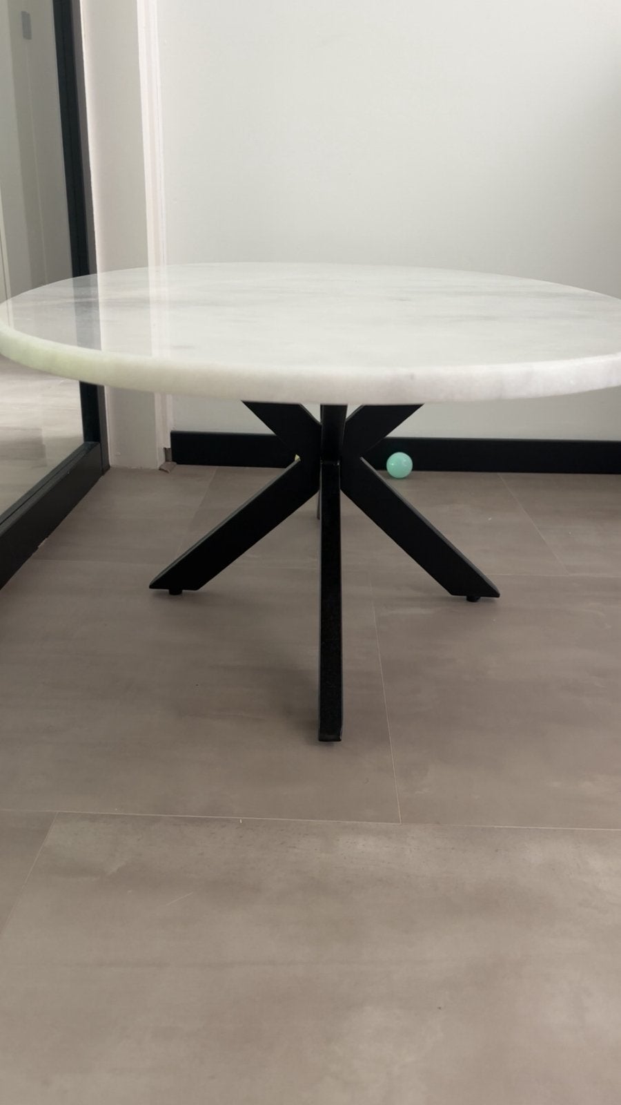 Marmeren salontafel, Huis en Inrichting, Tafels | Salontafels, Ophalen, 100 tot 150 cm, 50 tot 100 cm, Zo goed als nieuw