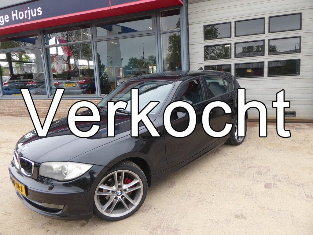 BMW 1-serie 118i Eff.Dynamics Ed. okt-2010 NAVI, CLIMA, PANO, 1-Serie, Euro 5, Zwart, Handgeschakeld