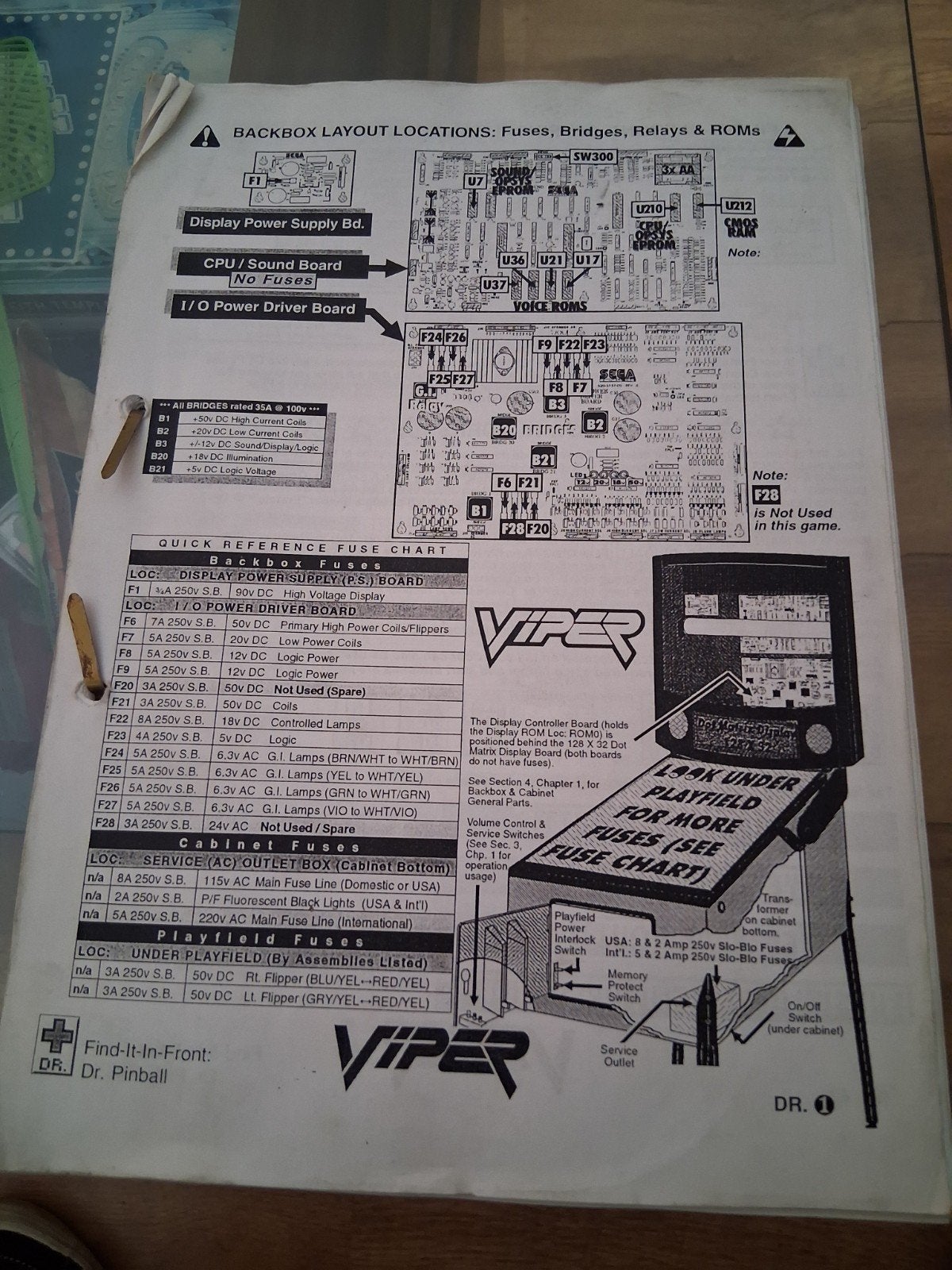 manual Viper night driving, Verzamelen, Sega, Ophalen of Verzenden, Zo goed als nieuw, Dot-matrix