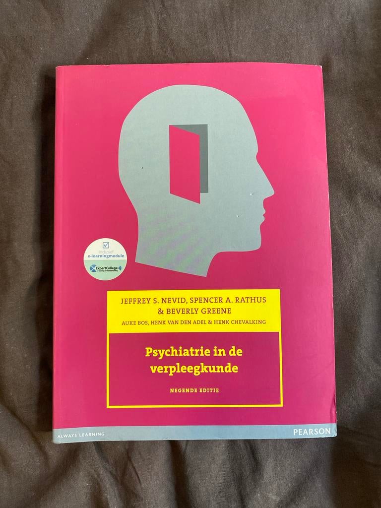 Psychiatrie in de verpleegkunde - Negende editie, Boeken, Ophalen of Verzenden, Gamma, Zo goed als nieuw, HBO