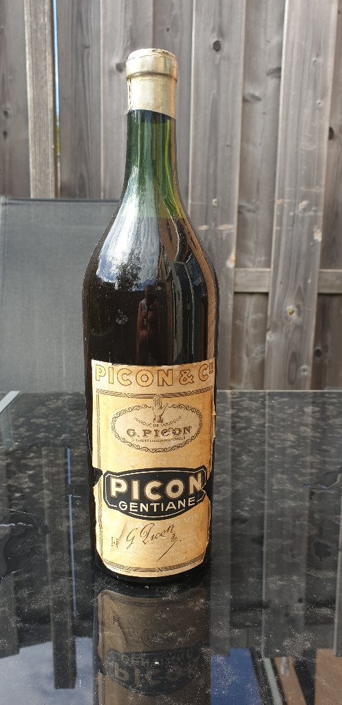Picon Gentiane Aperitif uit jaren 1926 1 liter Picon Gent, Verzamelen, Frankrijk, Nieuw, Ophalen of Verzenden, Rode wijn