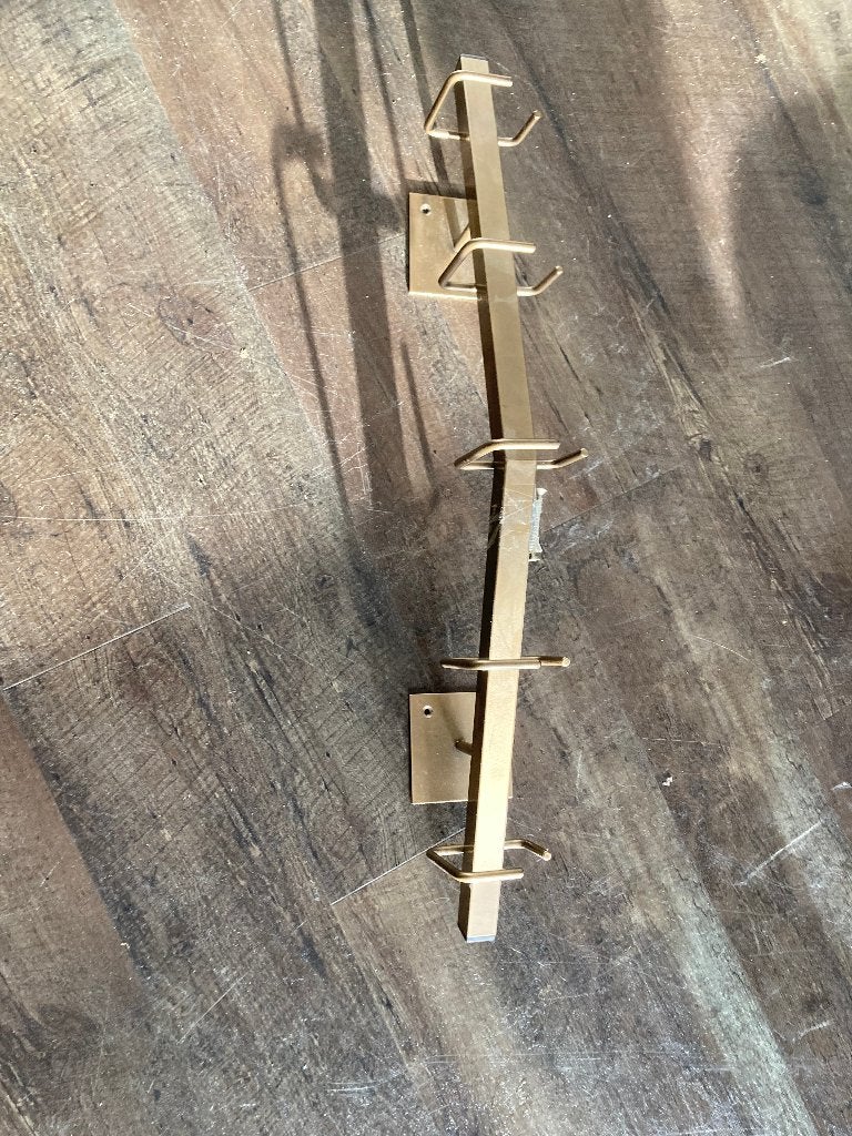 Bronzen kapstok en lamp, Zo goed als nieuw, Minder dan 100 cm, Metaal, Ophalen