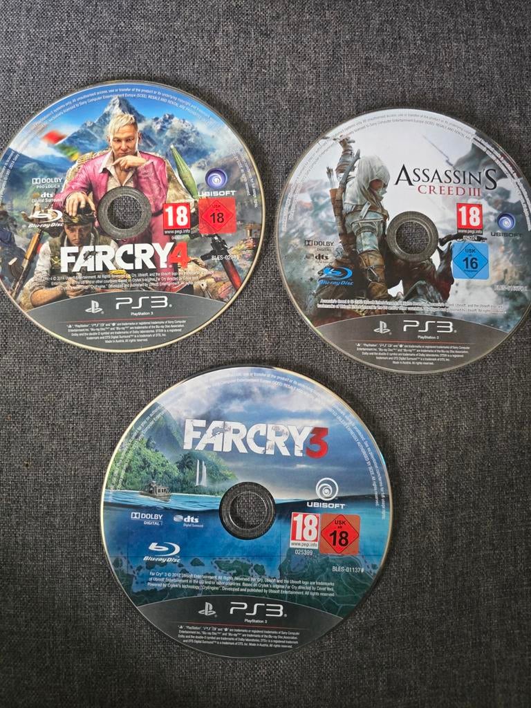 PS3 Spellen Bundel, Ophalen of Verzenden, Gebruikt, Avontuur en Actie, Vanaf 18 jaar