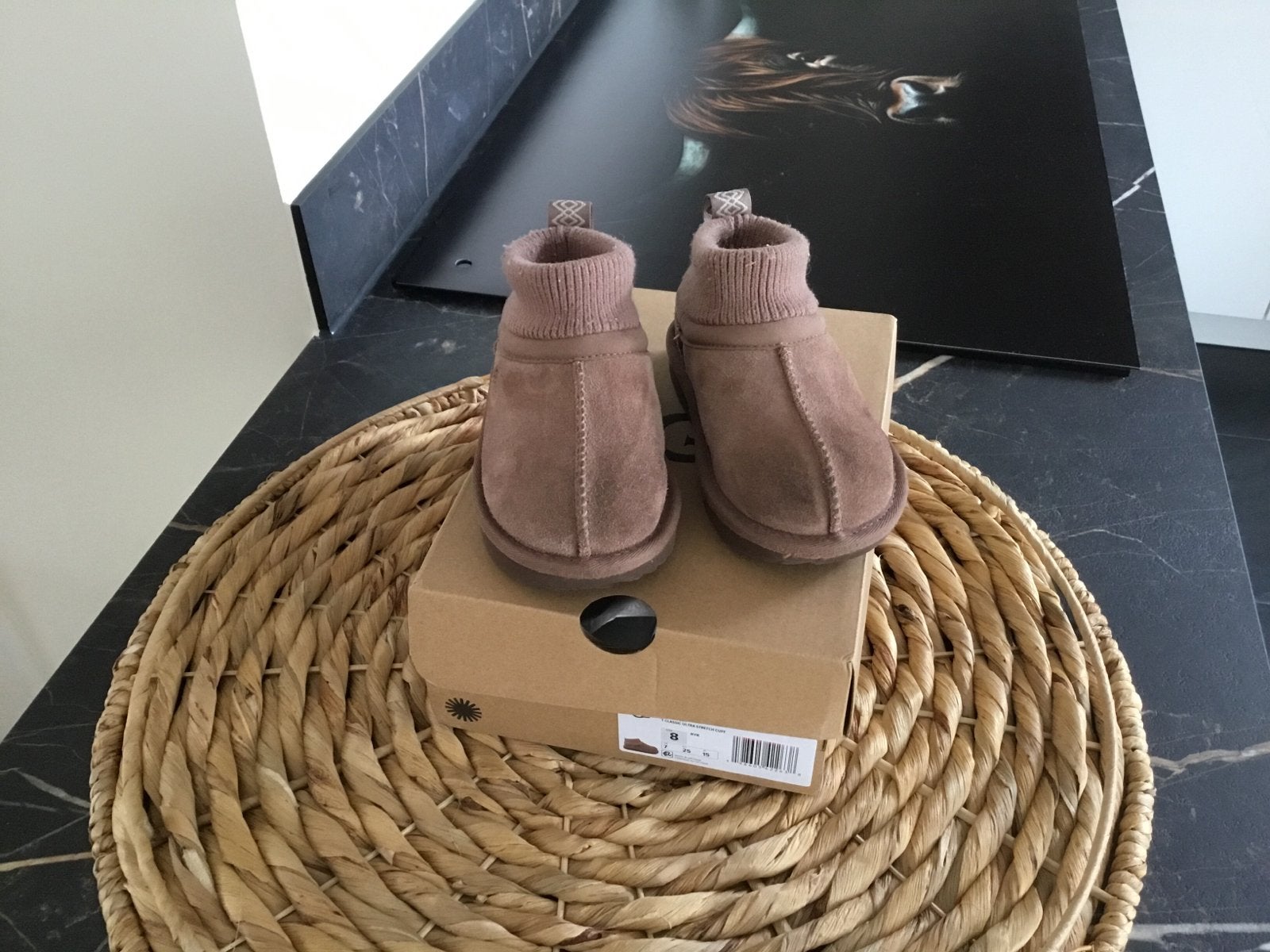 UGG Classic Ultra Stretch Cuff Laarsjes - Maat 25, Jongetje of Meisje, Laarsjes, Ophalen of Verzenden, Zo goed als nieuw