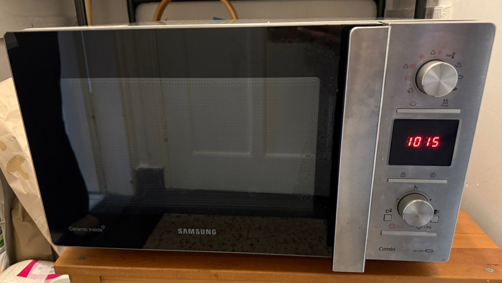 Samsung ceramic inside combi oven grill magnetron 900W, Ophalen, Combimagnetron, Gebruikt, Hete lucht
