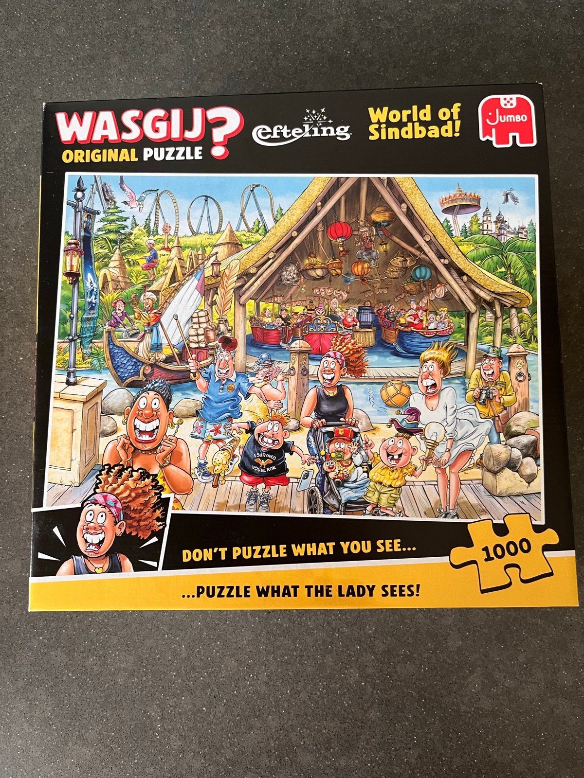 WASGIJ? Efteling World of Sindbad 1000 stukjes puzzel, Ophalen of Verzenden, 500 t/m 1500 stukjes, Nieuw, Legpuzzel
