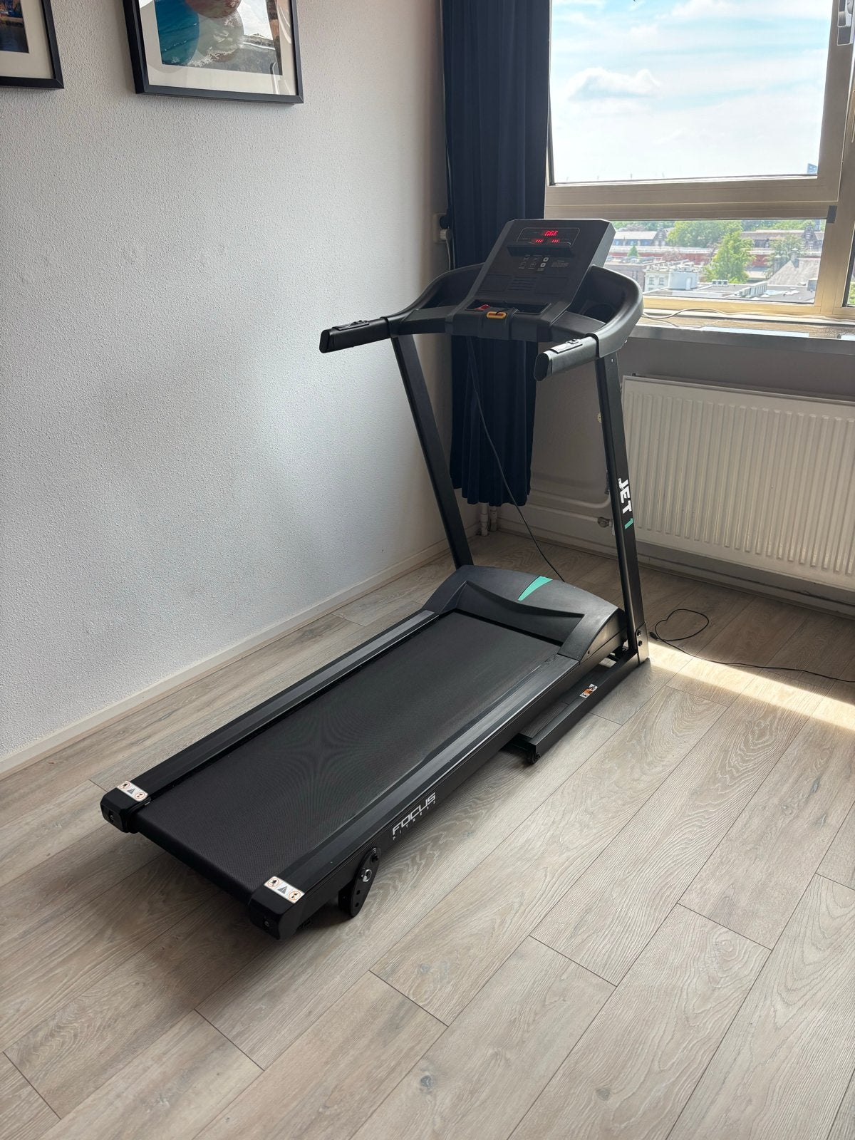 Focus Fitness Jet 1 Opklapbare Hardloopband, Gebruikt, Ophalen of Verzenden, Metaal, Loopband