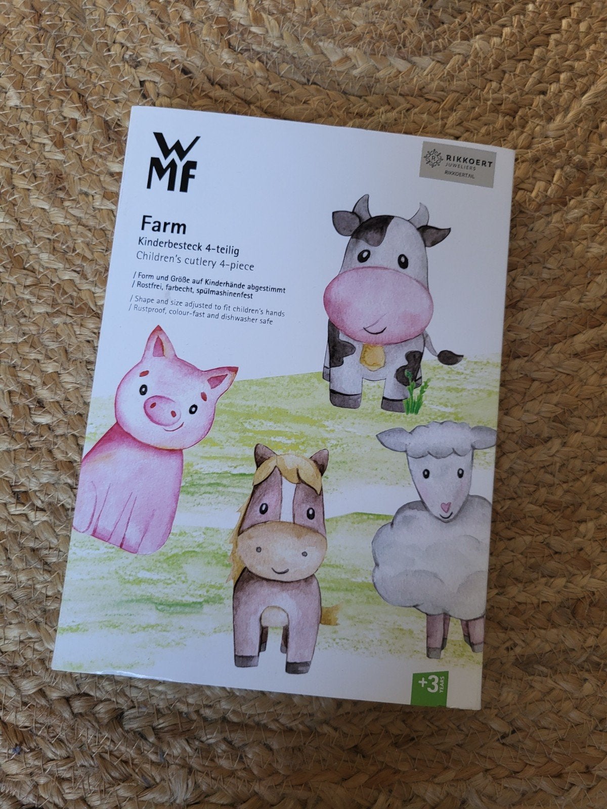 WMF Farm Kinderbestek 4-delig - Nieuw in verpakking, Ophalen of Verzenden, Nieuw