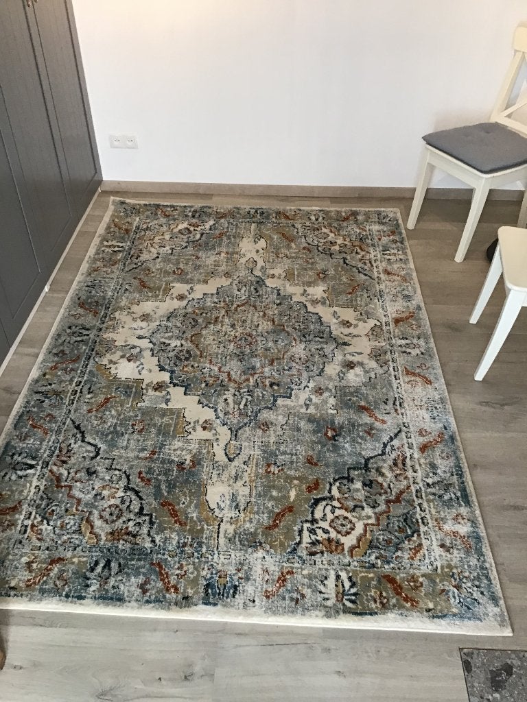 NIEUW! Vloerkleed ONSEVIG van IKEA 160 x 235, Ophalen, Blauw, 150 tot 200 cm, Rechthoekig