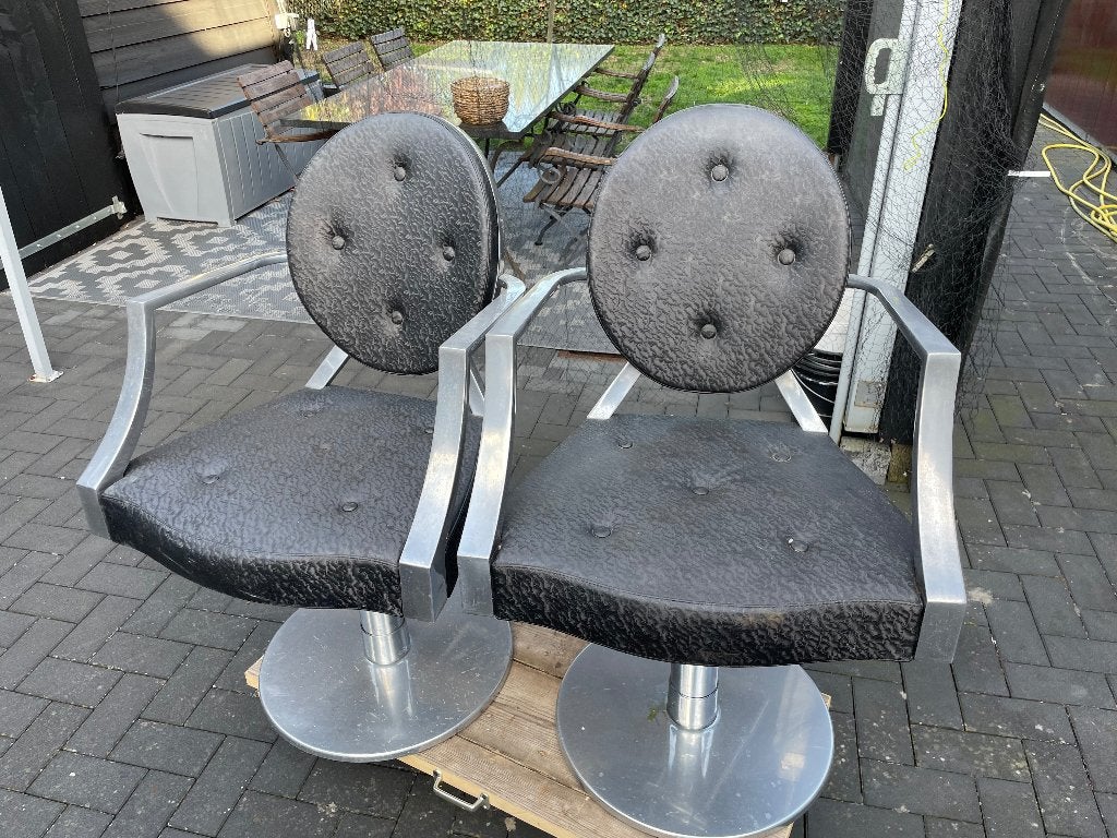 10x Kapperstoel, Ophalen, Gebruikt, Zwart