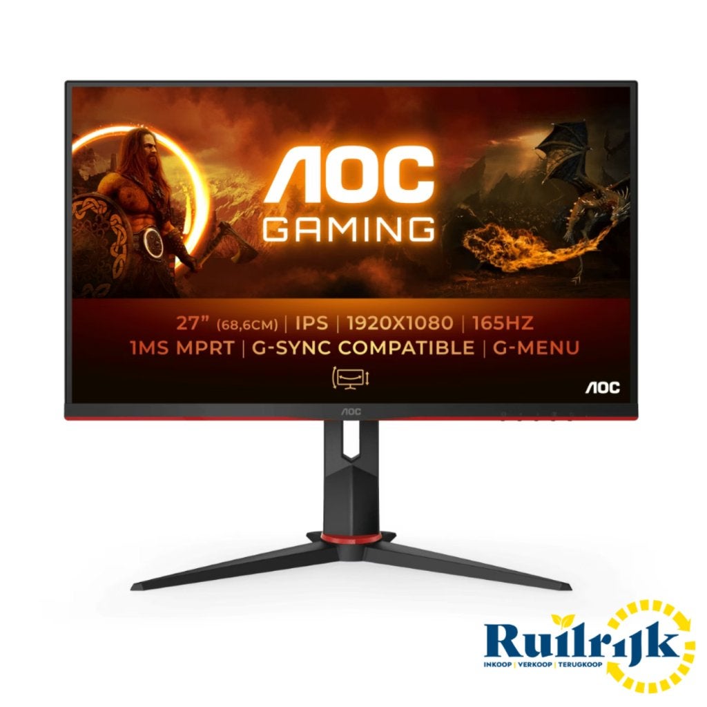 AOC 27G2SPU 27 inch Full HD 165Hz G-Sync Gaming monitor, AOC, Zo goed als nieuw, Support@aoc.com, Clarendon House, 2 Church Street
Hamilton HM 11
Bermuda