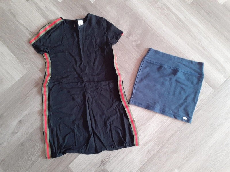 Set Jurk en Rokje, Maat 128 / 134, C&A, Meisje, Ophalen of Verzenden, Zo goed als nieuw