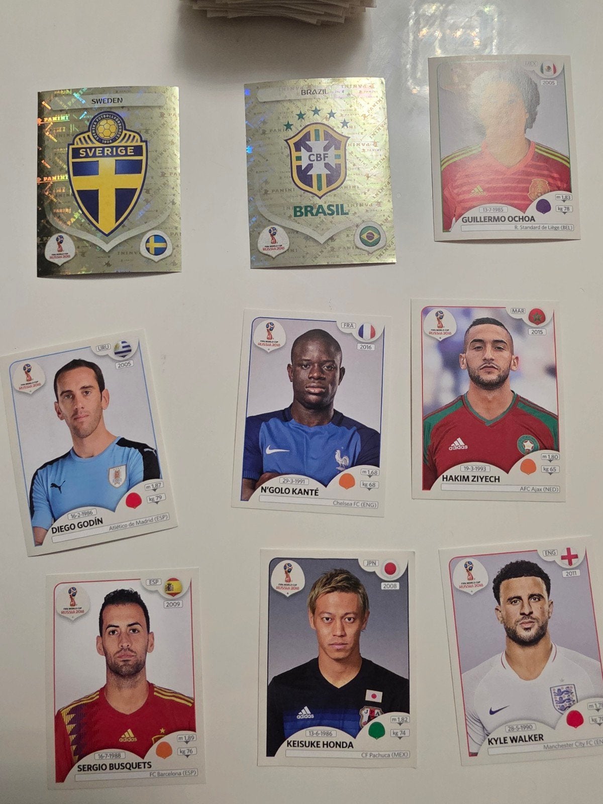 Panini WK 2018 voetbalplaatjes - Diverse spelers, Ophalen of Verzenden