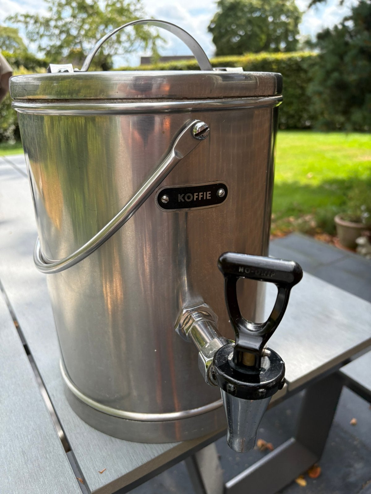 Koffieketel 4 liter, Gebruikt, Overige typen, Ophalen of Verzenden, Rvs