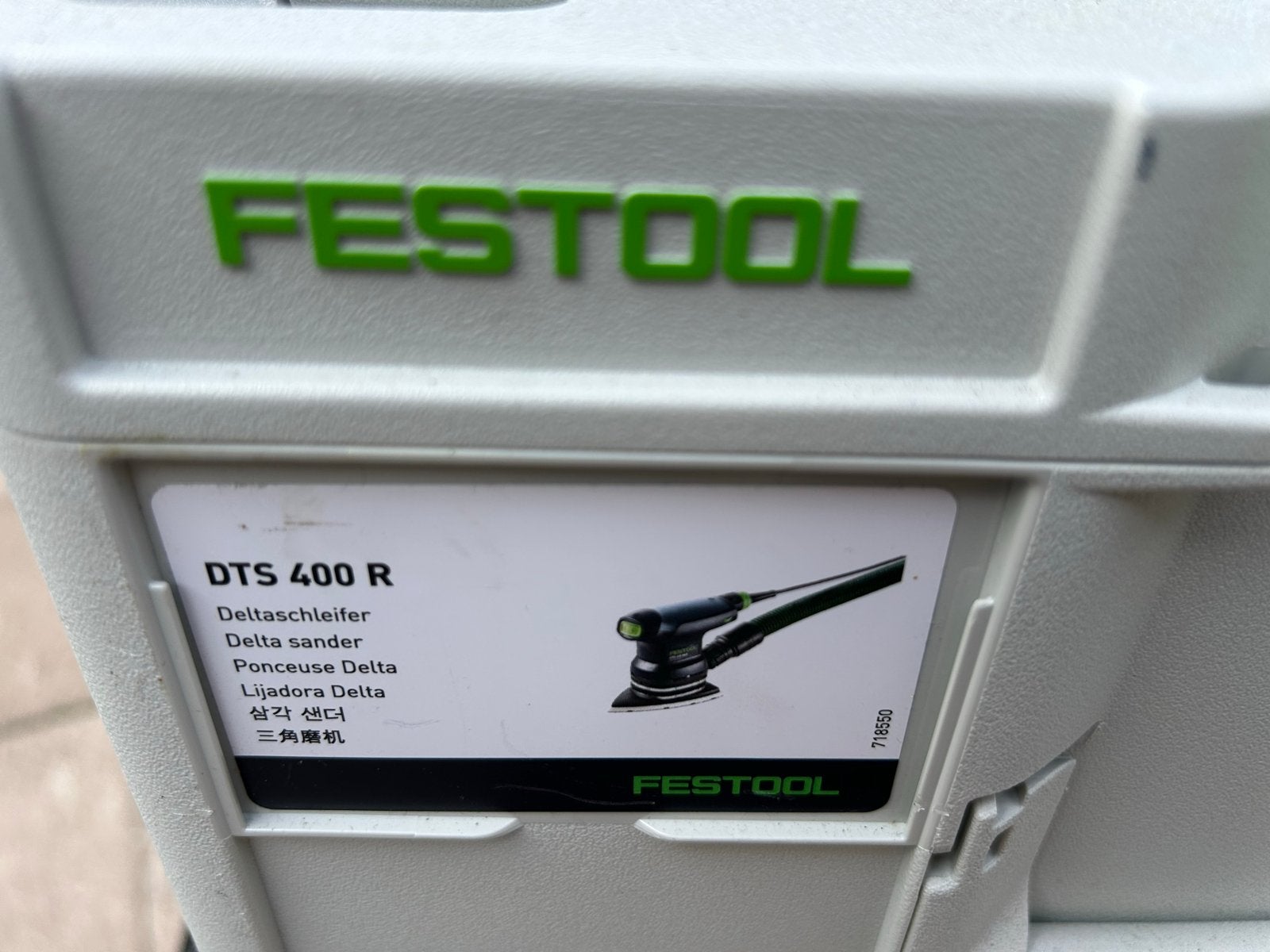 Festool DTS 400 R Deltaschuurmachine, Ophalen of Verzenden, Zo goed als nieuw, Minder dan 600 watt, Vlakschuurmachine
