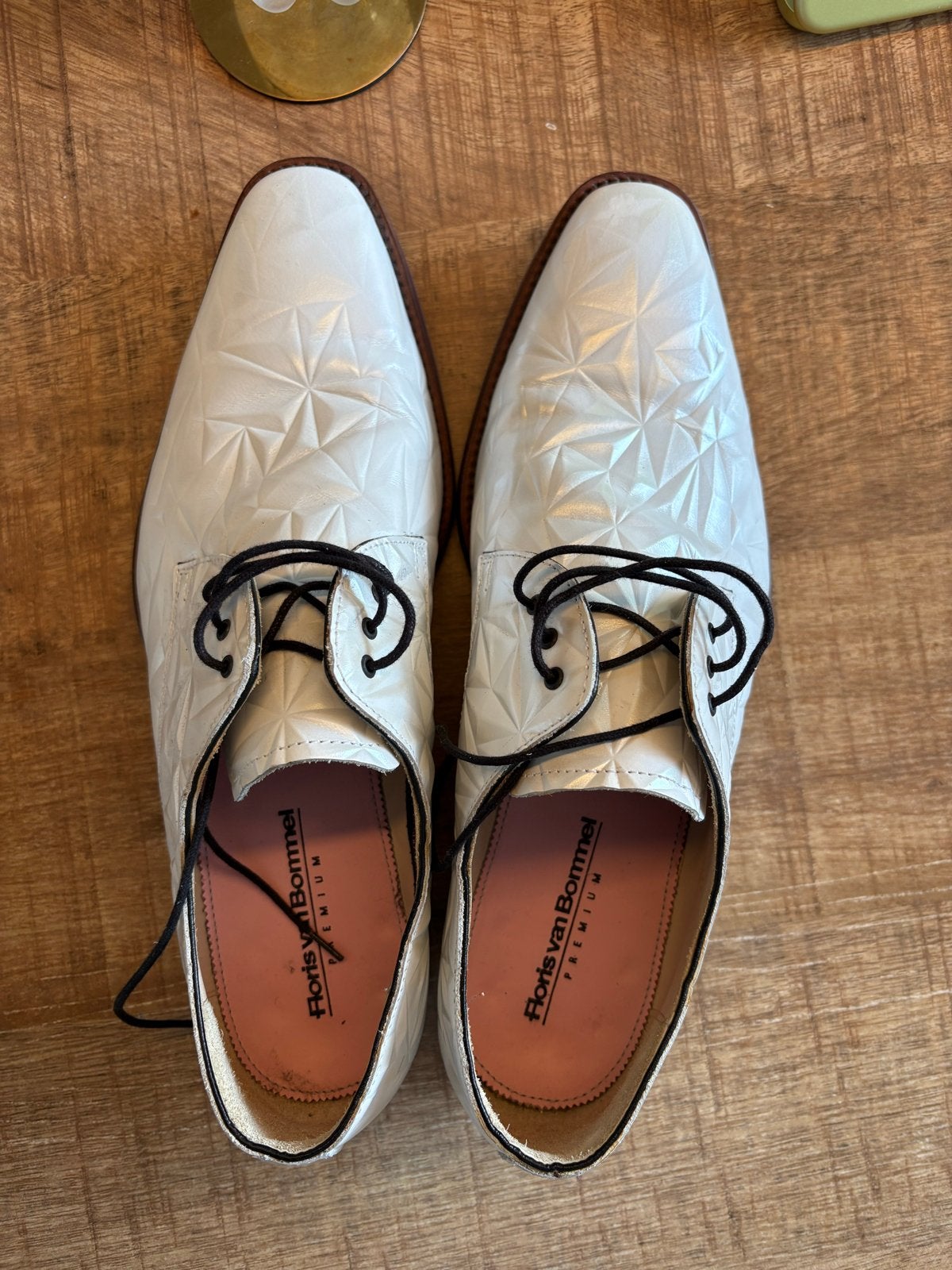 Floris van Bommel Premium Herenschoenen Maat 7 1/2, Kleding | Heren, Schoenen, Zo goed als nieuw, Veterschoenen, Wit, Ophalen