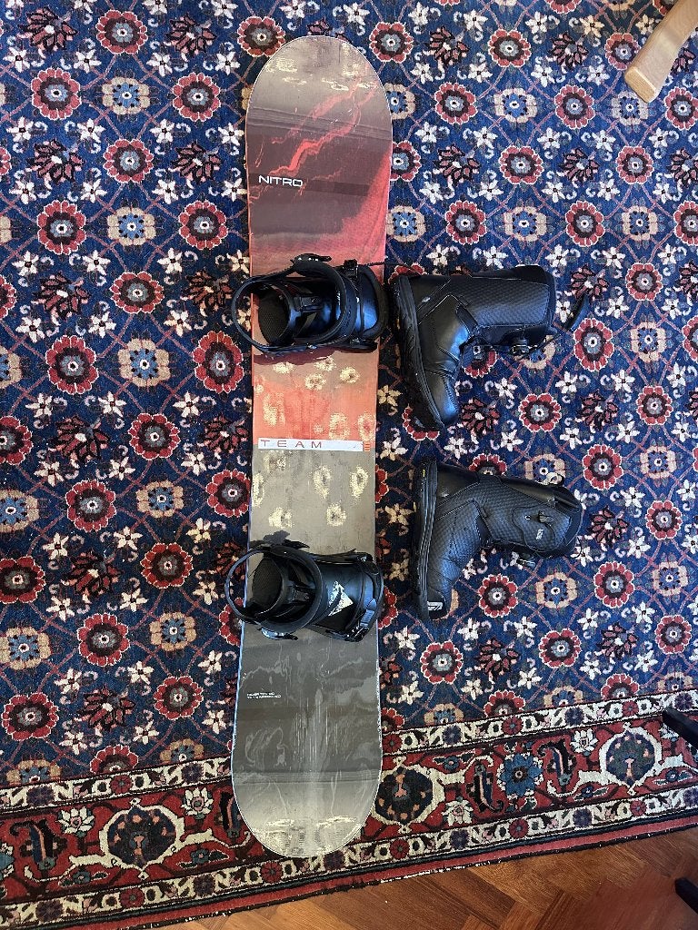 Nitro Team Snowboard 154 cm incl. Vimana Scando bindings, Sport en Fitness, Ophalen of Verzenden, Gebruikt, Board