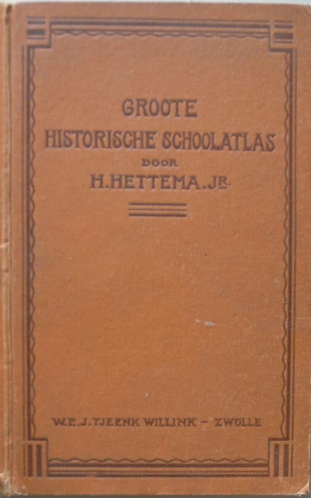 Groote Historische Schoolatlas - Hettema, Boeken, Atlassen en Landkaarten, Gelezen, Overige atlassen, Ophalen of Verzenden, 1800 tot 2000