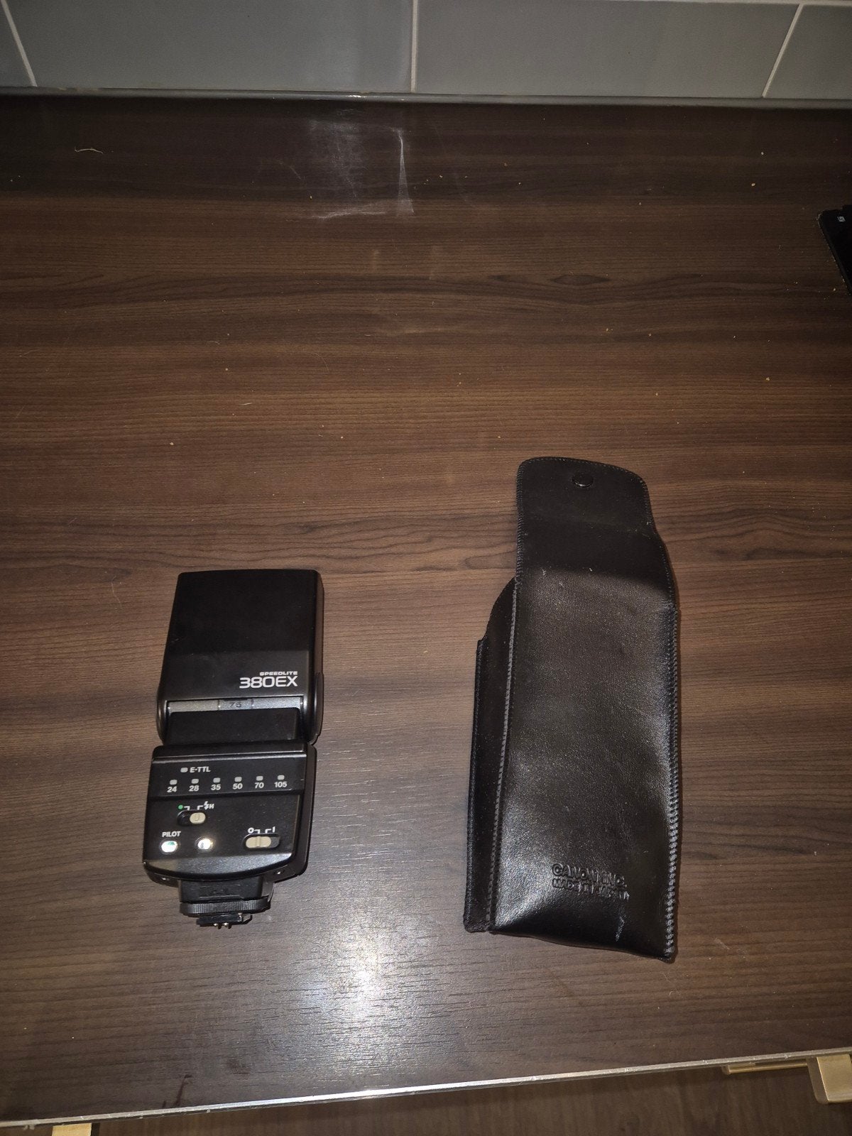 Canon Speedlite 380EX Flitser - Goed Werkend, Canon, Externe flitser, Ophalen of Verzenden, Inclusief tas/hoes